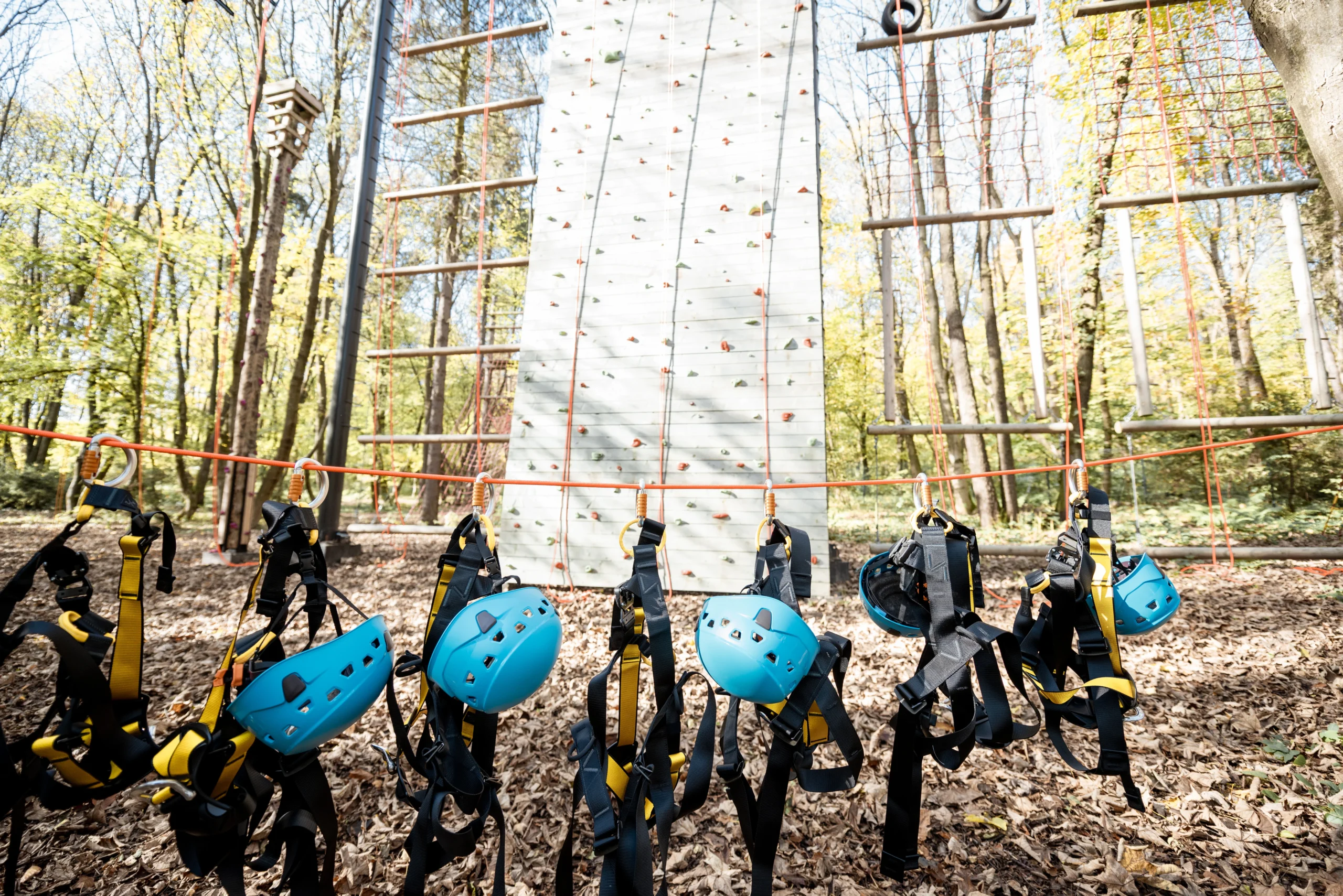 outdoor team meeting